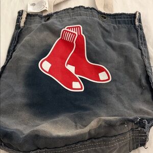 Red and Blue Tote Bag